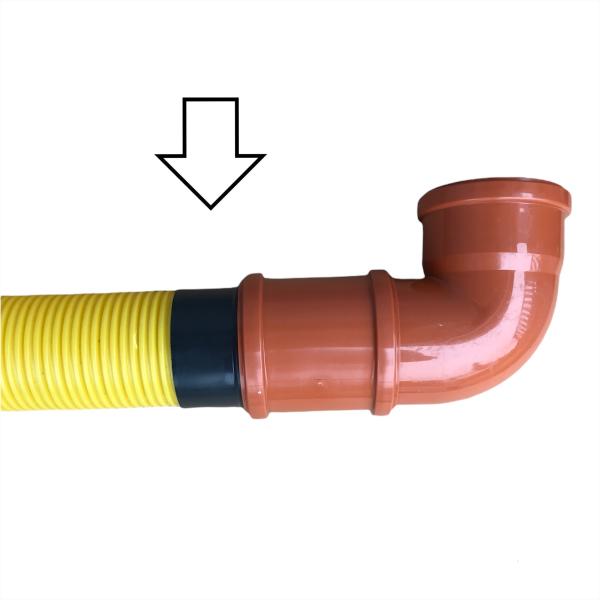 Drainage pipe reduction DN100 / 110 KG pipe